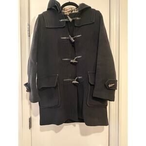 Burberry London Duffle Coat Vintage Women's Wool Black
